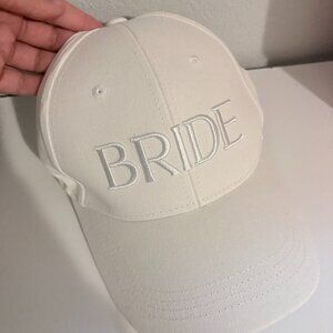 White Bridal Cap